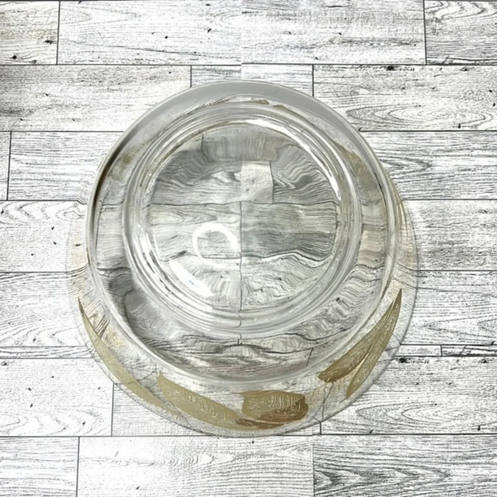Vintage Mid Century Gold Leaf Bowl Set of 3